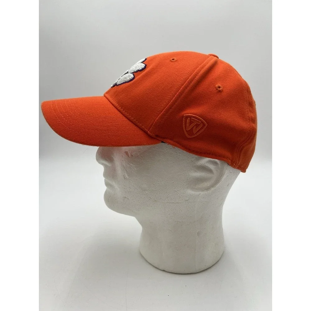 Clemson Tigers Orange Fitted Hat Top Of The World Flex Fit Cap, Unknown Size